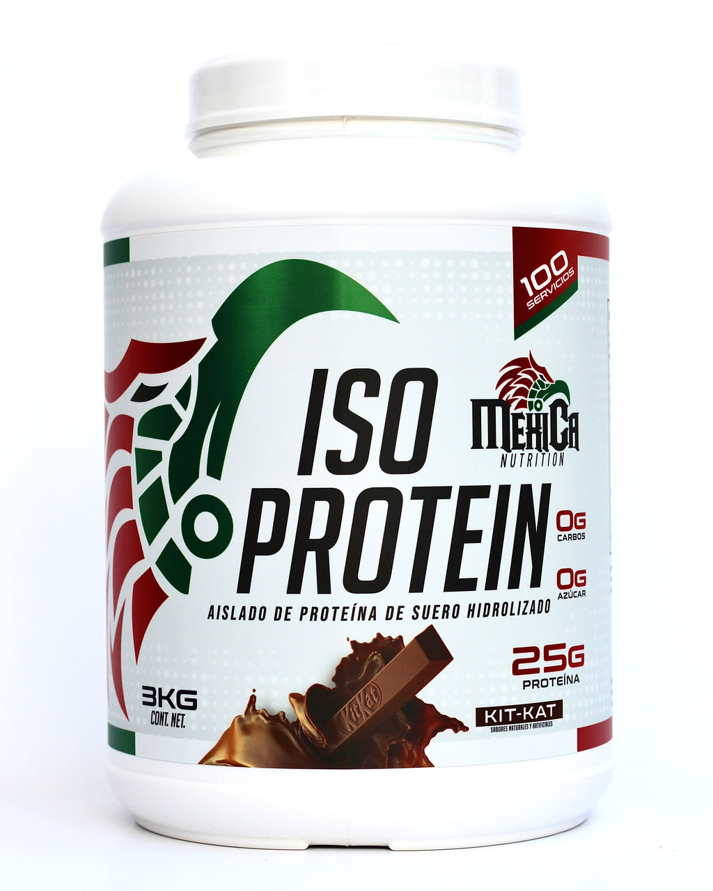 ISO Protein Mexica Nutrition 3 kg Aislado de Suero Hidrolizado