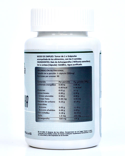 Ashwagandha 90 Cápsulas Mexica Nutrition